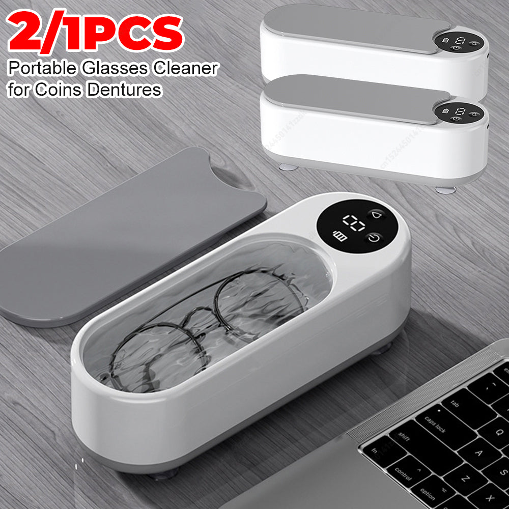 1/2pcs Jewelry Cleaning Machine Automatic 360 Deep Cleaning Tool USB Charging