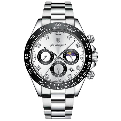 POEDAGAR Luxury Man Wristwatch Sports Chronograph Luminous Waterproof Date Men  image 3