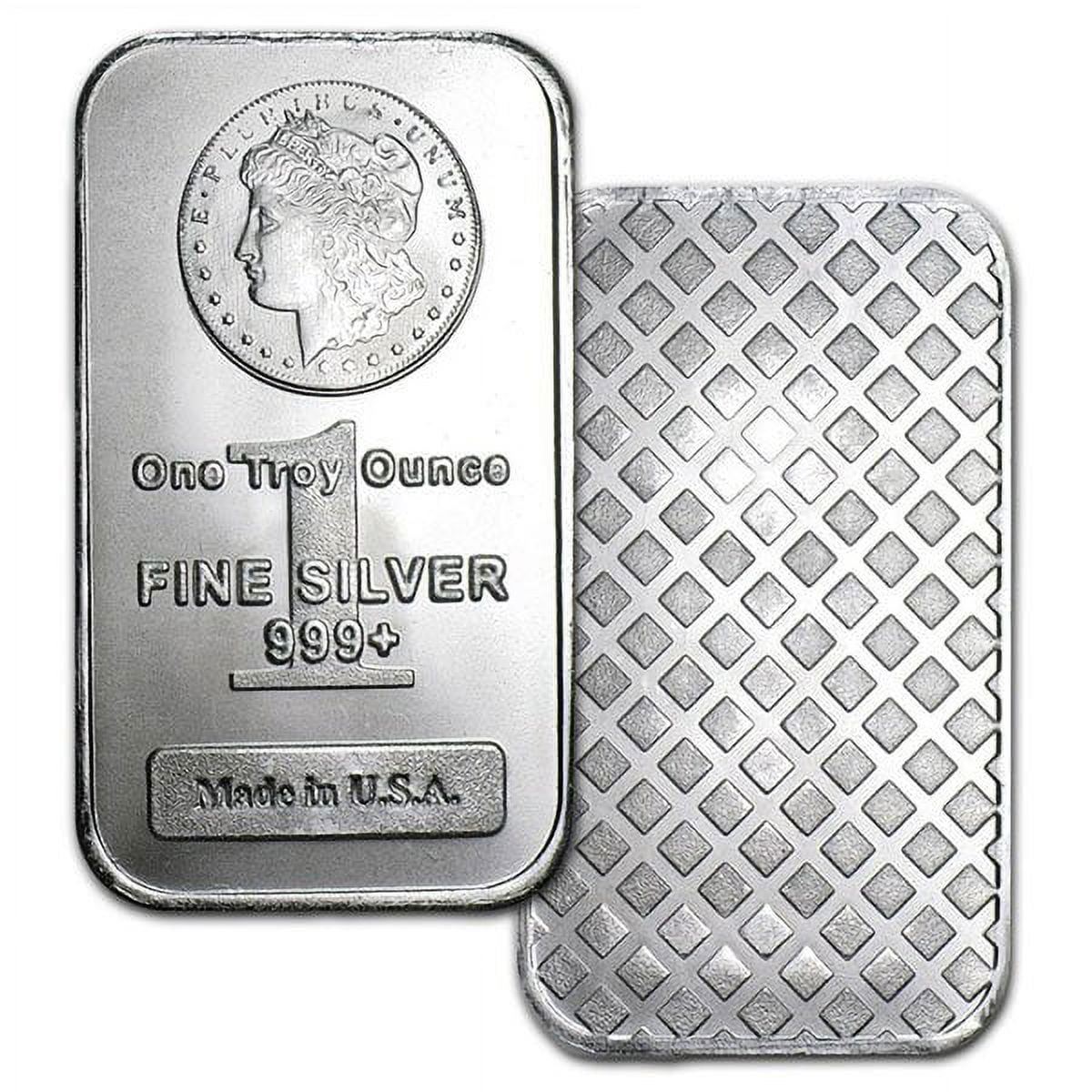 Private Mint's Morgan Design Silver Bar - 1 Oz .999 Pure image 2