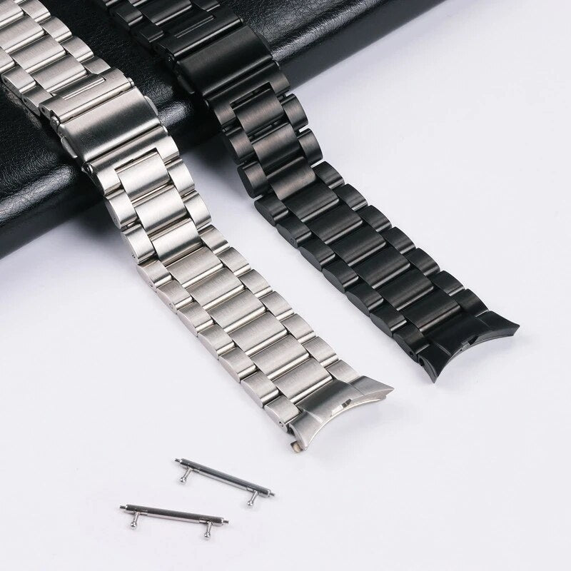 No Gaps Stainless Steel Strap For Samsung Galaxy Watch 6 4 5 40mm 44mm 6 Classi image 6