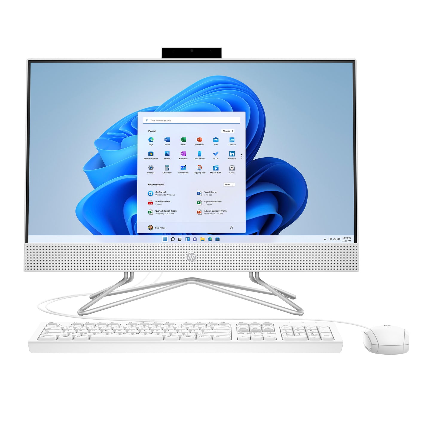 HP 23.8" Touchscreen All-in-One Desktop - Intel Pentium Silver J5040 - 1080p image 2