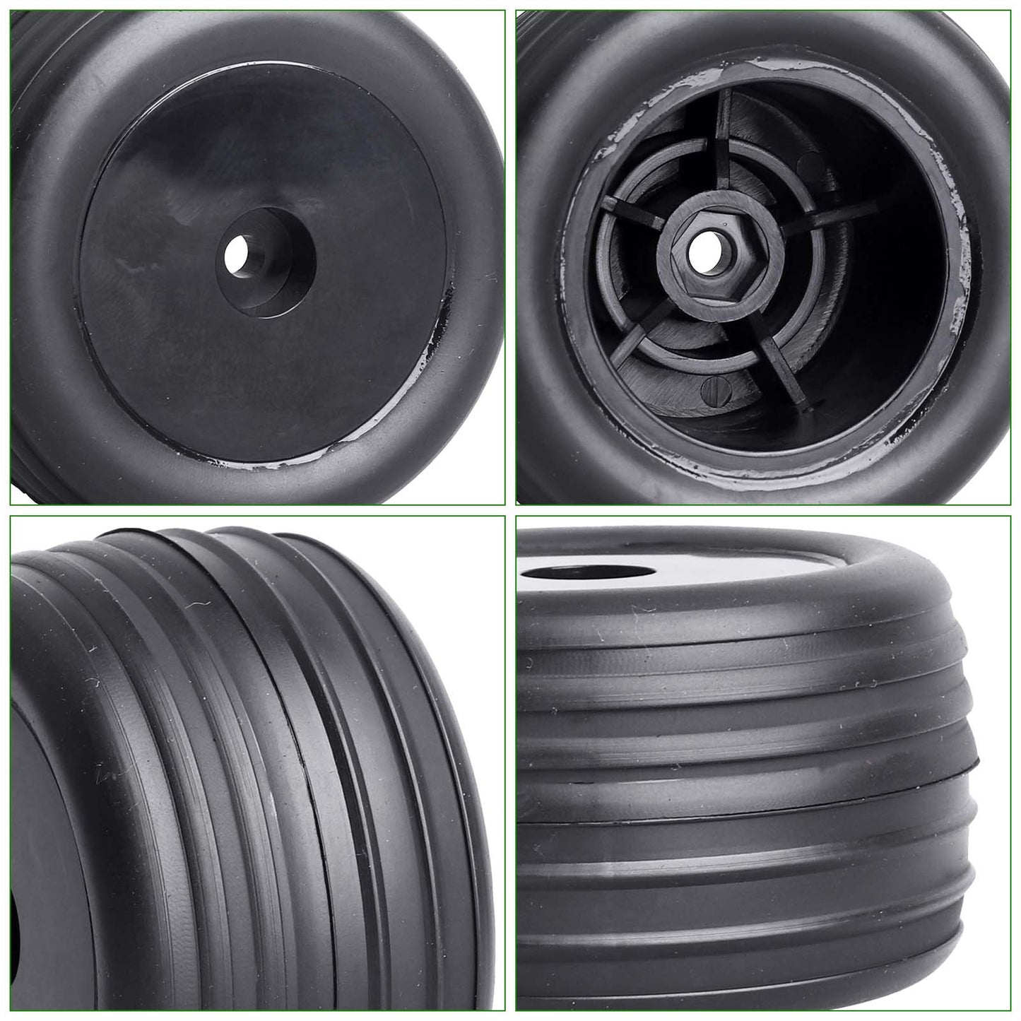 HobbyPark Pre-Glued Buggy Wheels and Tires 8mm Wheel Hex for Losi Mini-T 2.0 Lo image 4