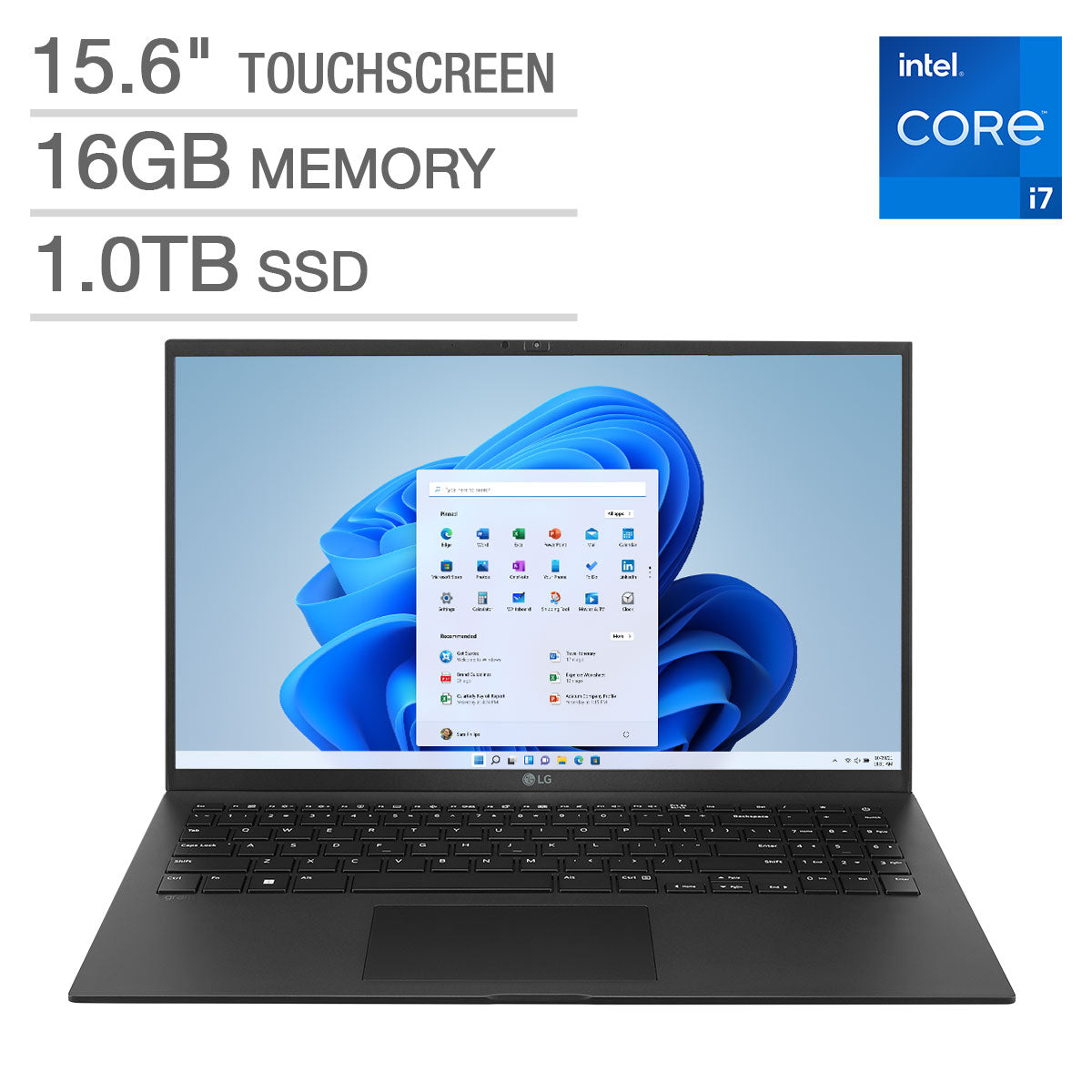 LG Gram 15.6" Touchscreen Laptop - 12th Gen Intel i7-1260P - 1080p - Windows 11 image 0