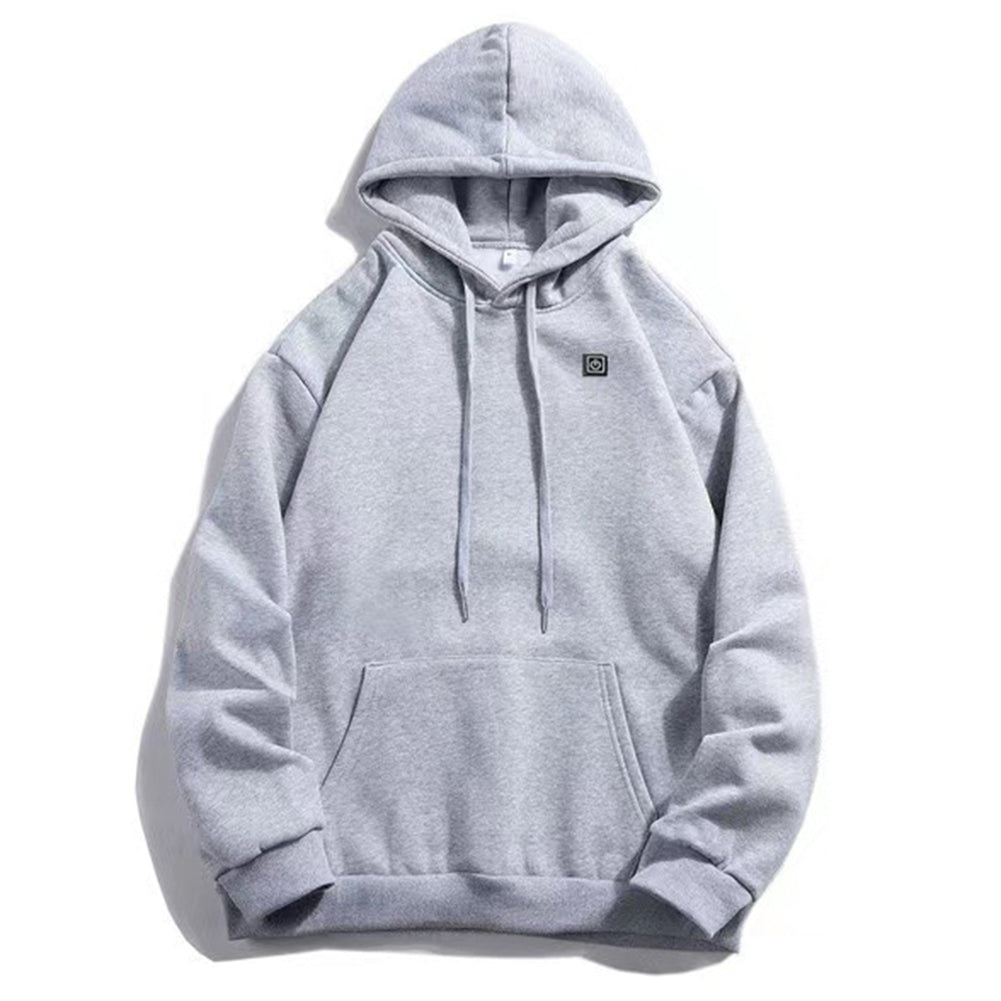 Men Women USB Heating Hoodies Soft USB Rechargeable Long Sleeve Streetwear Loos image 6