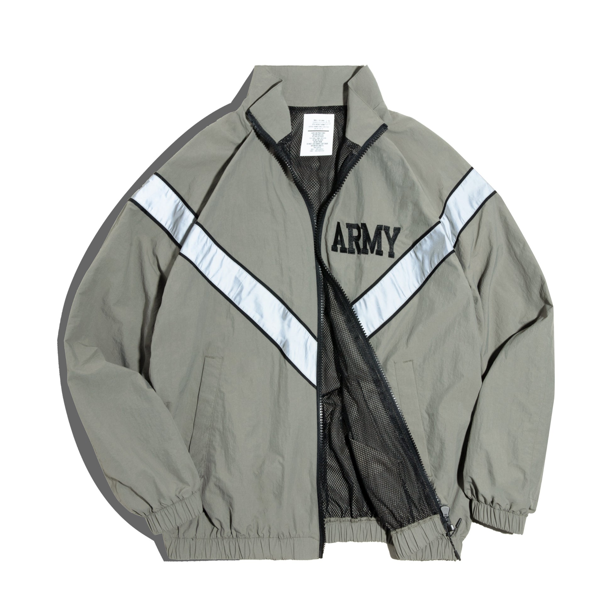 Maden ARMY Reflective Hooded Contrasting Color Bomber Jacket Sports Quick-dryin image 1