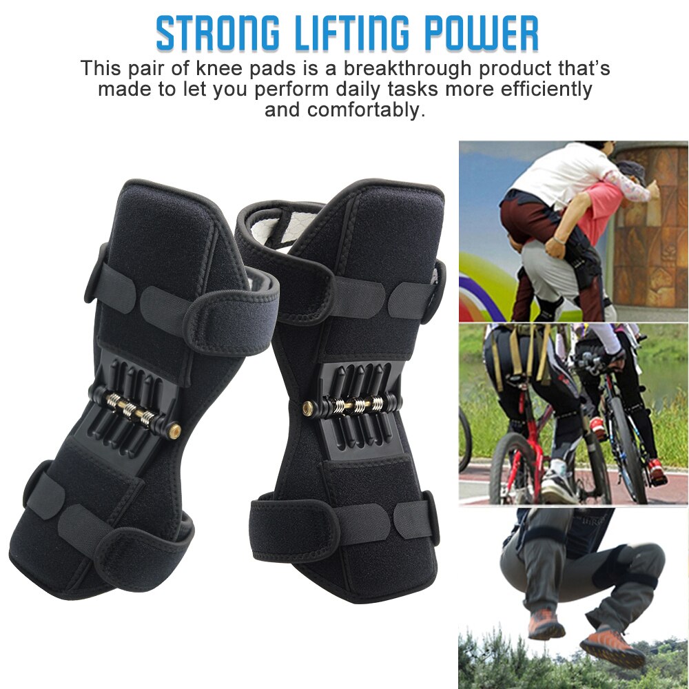 Knee Protection Booster Power Support Knee Pads Powerful Rebound Spring Force S image 4