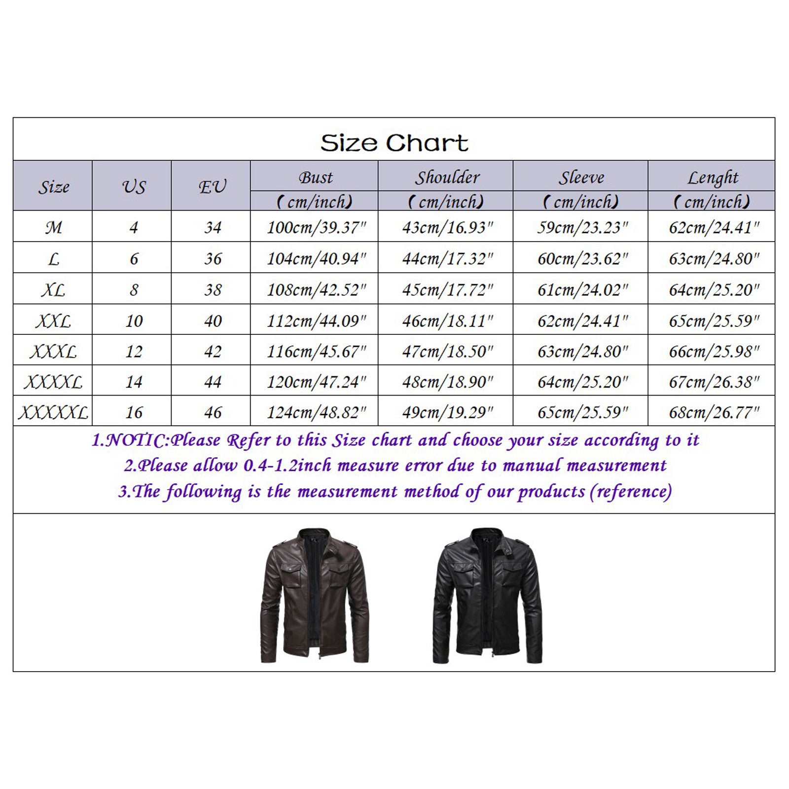 Streetwear Men's Zipper Pu Leather Jackets Slim Long Sleeve Zip Up Casual Jacke image 6