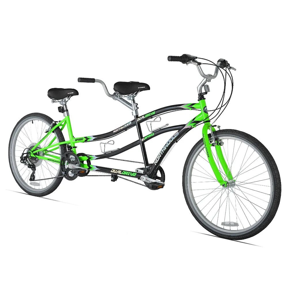 Kent Bicycles 26 In. North Woods 21-Speed Dual Drive Tandem Adult's Bike, Green image 1