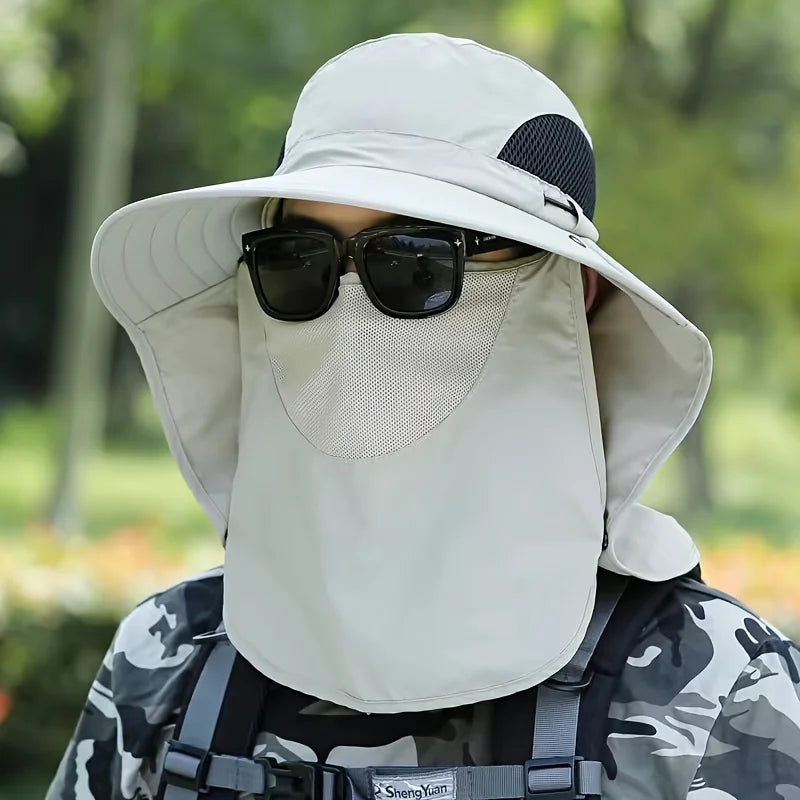 1pc Summer Wide Brim Sun Hat For Outdoor Activities - Fishing, Beach, Cycling image 3