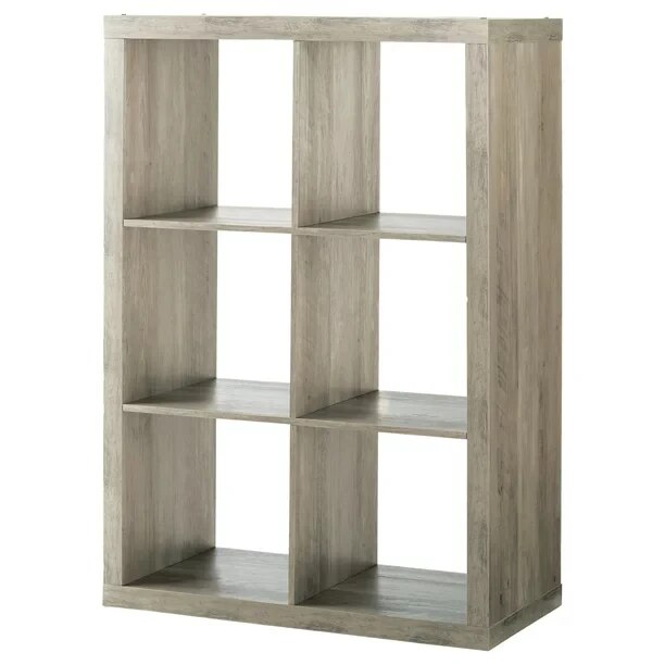 6-Cube Storage Organizer, White Texture image 2