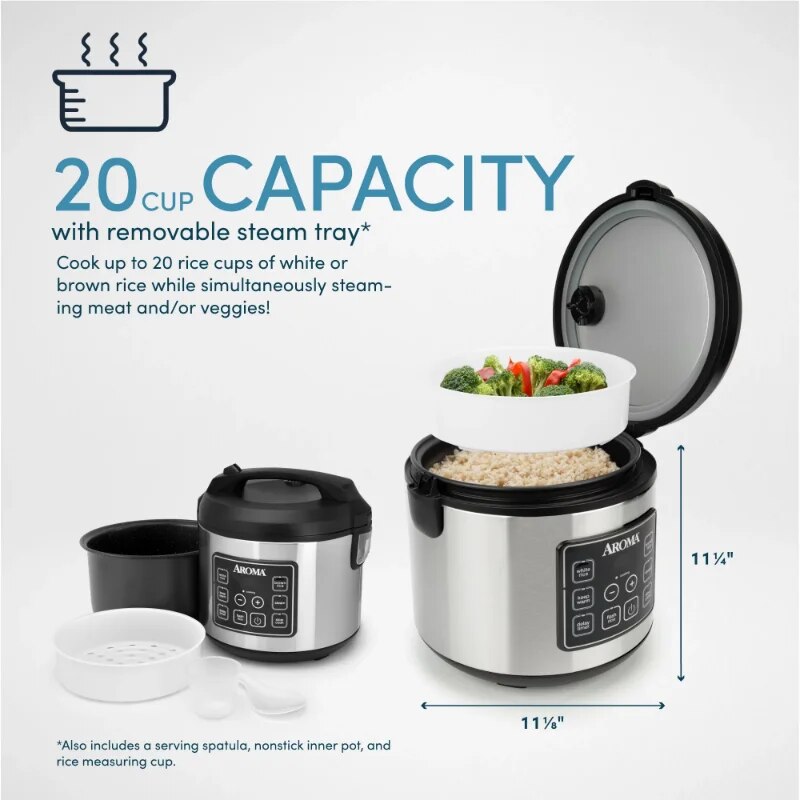 20-Cup Programmable Rice & Grain Cooker and Multi-Cooker image 3
