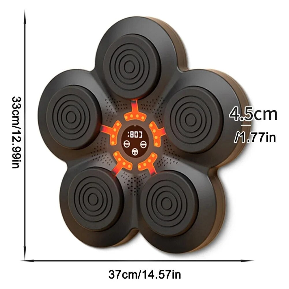 Smart Bluetooth Music Boxing Machine Wall Boxing Target LED Lighted USB Chargin image 5