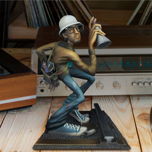 Hip Hop Singer Resin Decoration Figurines Rapper Star Sculpture Modern Art Resi