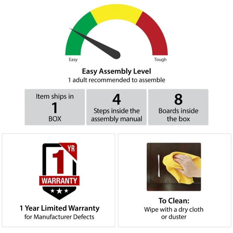 Parsons TV Stand for TVs Up To 65", Espresso  Center Table Living Room image 4