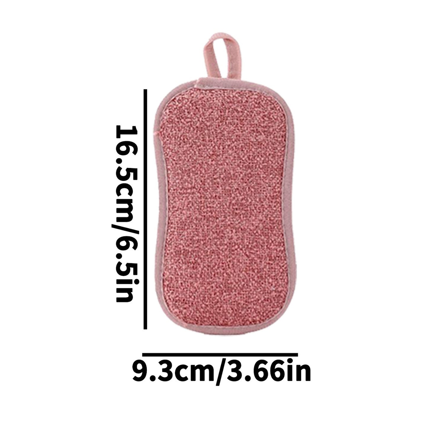 Reusable Double-Sided Scrub Dish Washable Sponge Microfiber Scouring Sponge Kit image 5