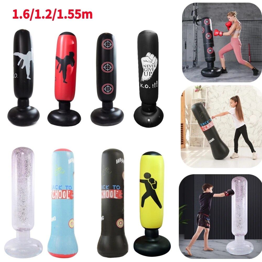 1.2/1.6M Inflatable Boxing Punching Bag for Adult Children Boxing Equipment San image 1