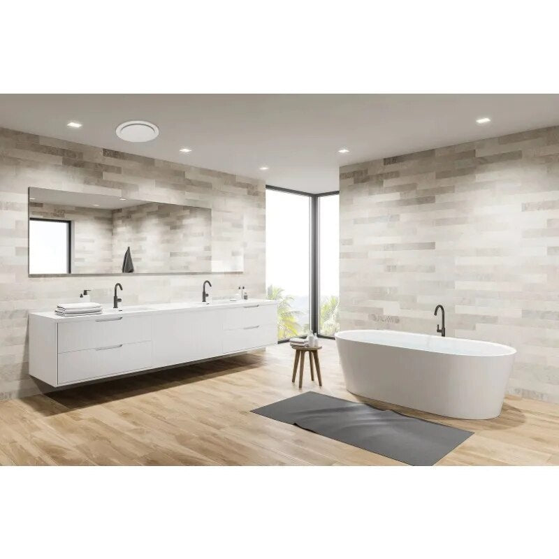 Homewerks 110 CFM Bathroom Ventilation Exhaust Fan, White