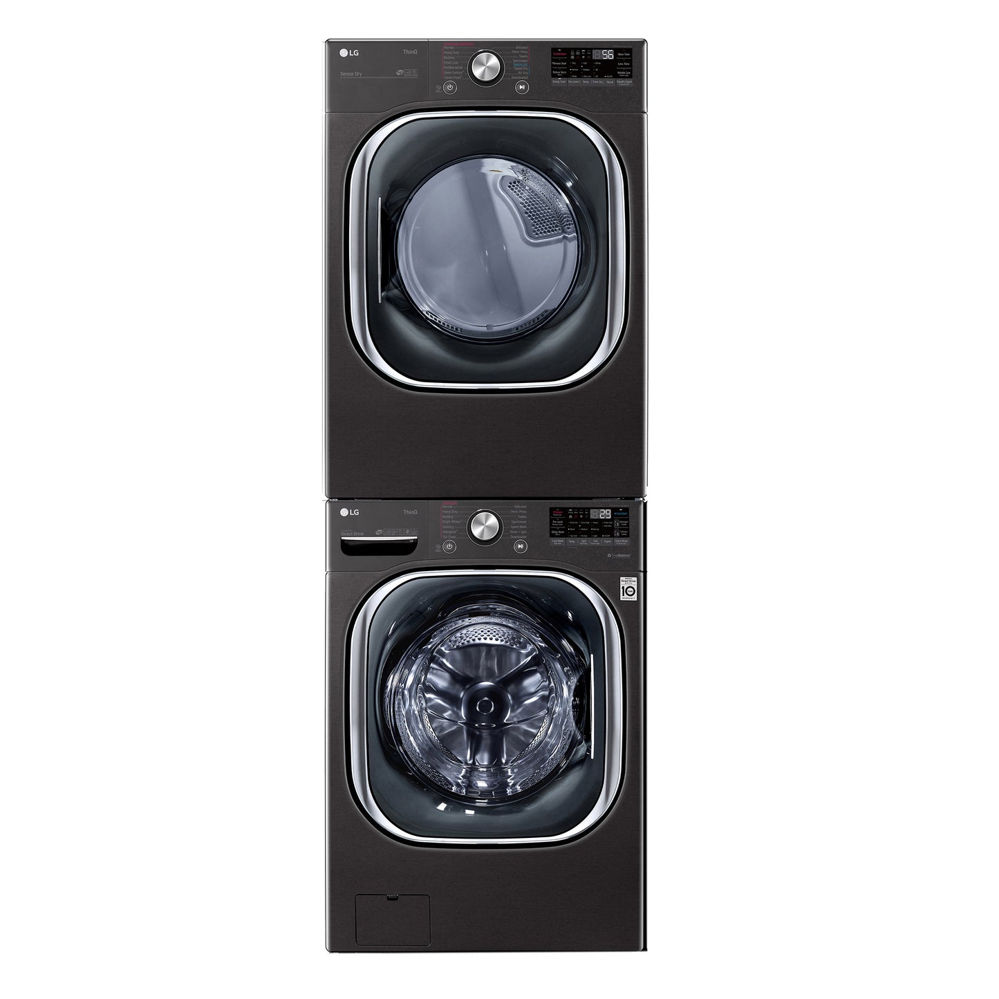 LG 5.0 cu. ft. Front Load Washer with TurboWash 360 and 7.4 cu. ft. ELECTRIC image 2