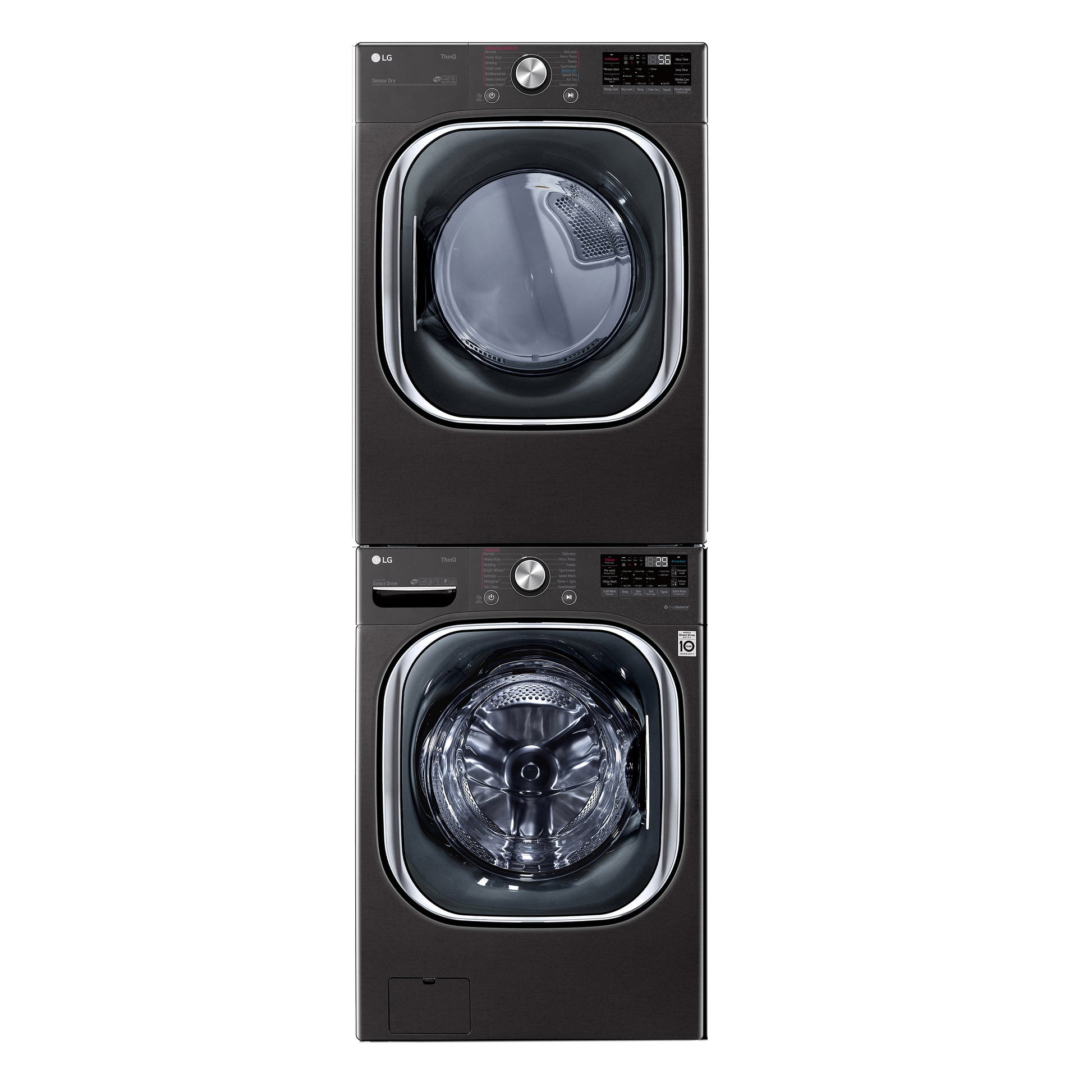 LG 5.0 cu. ft. Front Load Washer with TurboWash 360 and 7.4 cu. ft. ELECTRIC image 2