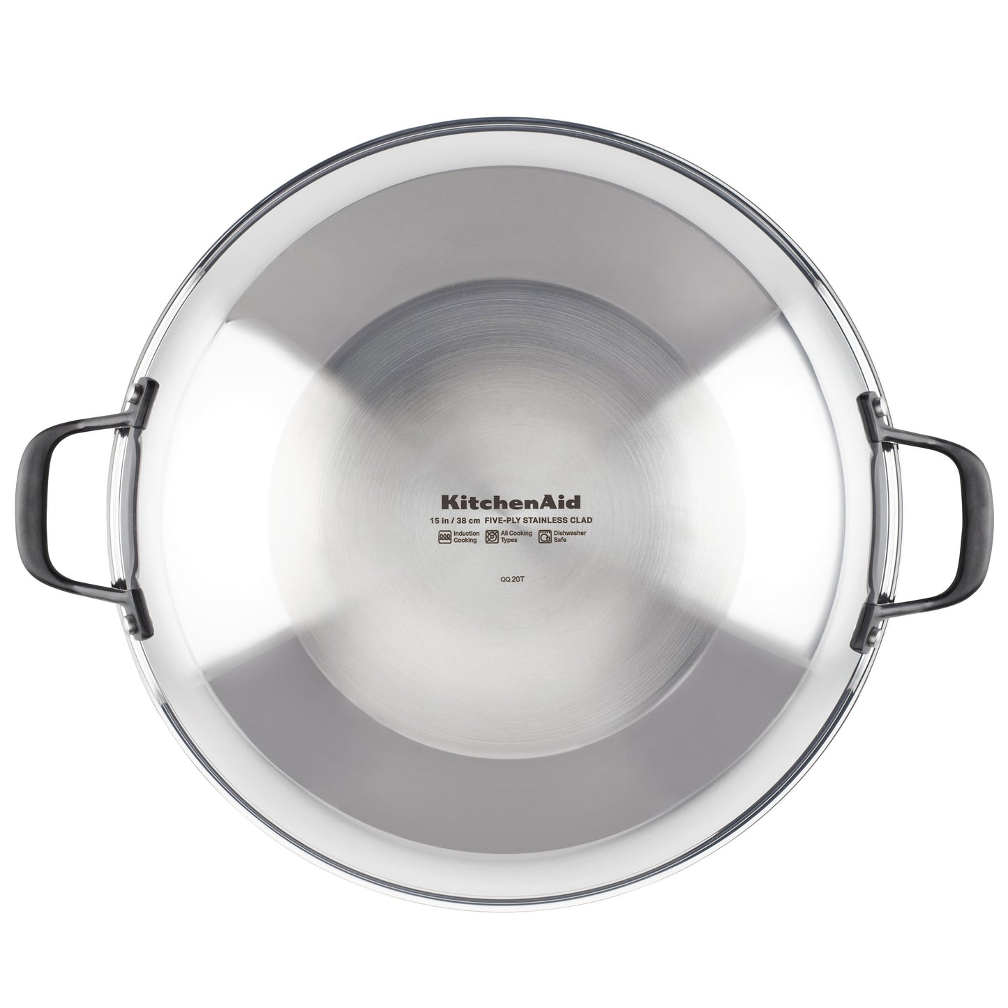 KitchenAid 15” 5-Ply Clad Stainless Steel Wok image 3
