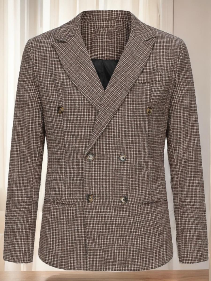 Men  Casual Blazer Slim Fit Gentleman Business Suit Jacket Versatile S