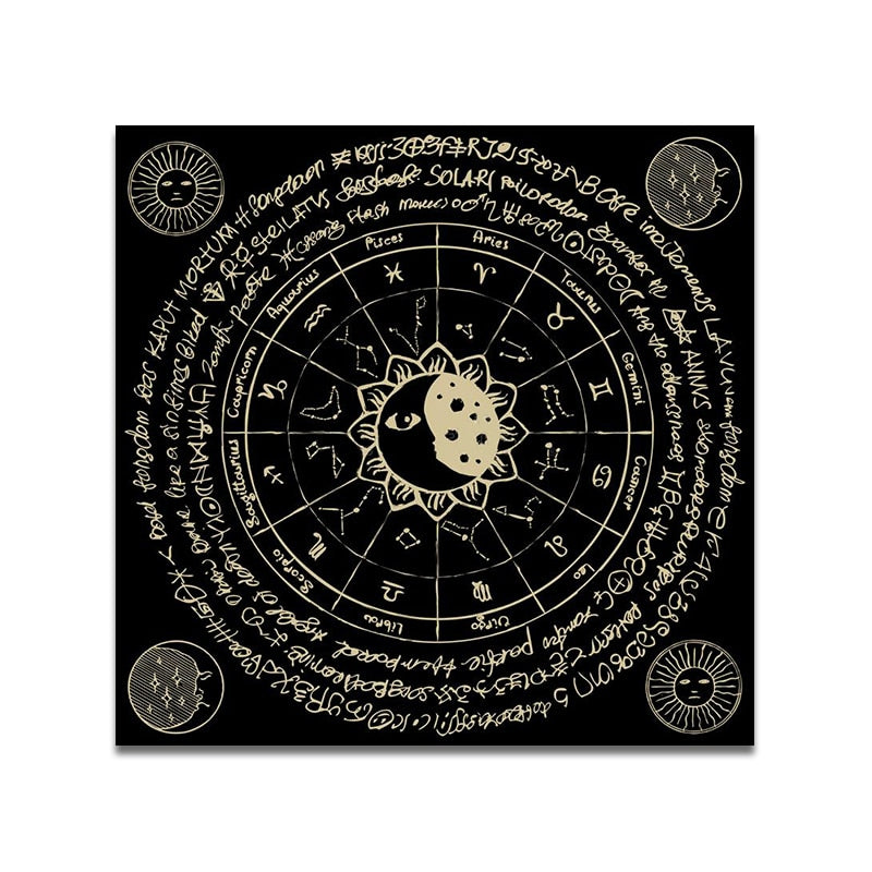 Altar Cloth Crystal Pendulum Crescent Moon Astrology Artifact Card Pad Aura Pen image 4