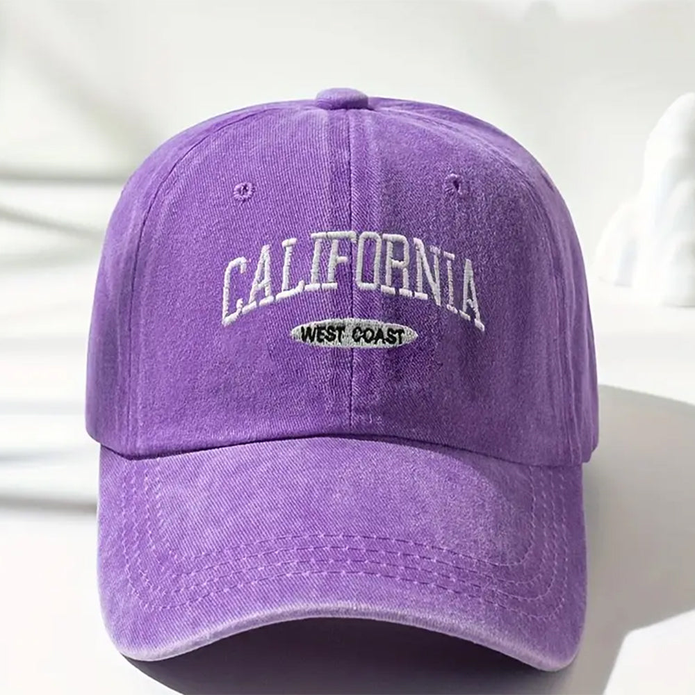 Cotton Retro Vintage Baseball Cap Men Women Denim Embroidered Letters Hat Cotto image 5
