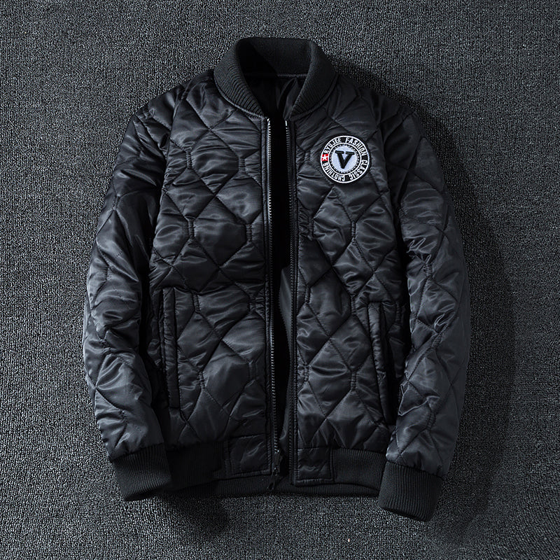 Winter Bomber Jacket Men Military Pilot Jacket Badge Fashion Double Side Wear M image 11