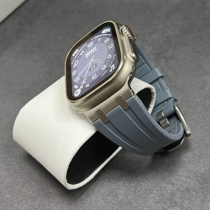Rubber Soft Strap For Apple Watch Ultra 49mm 45mm 44mm Sports Modification Kit  image 9
