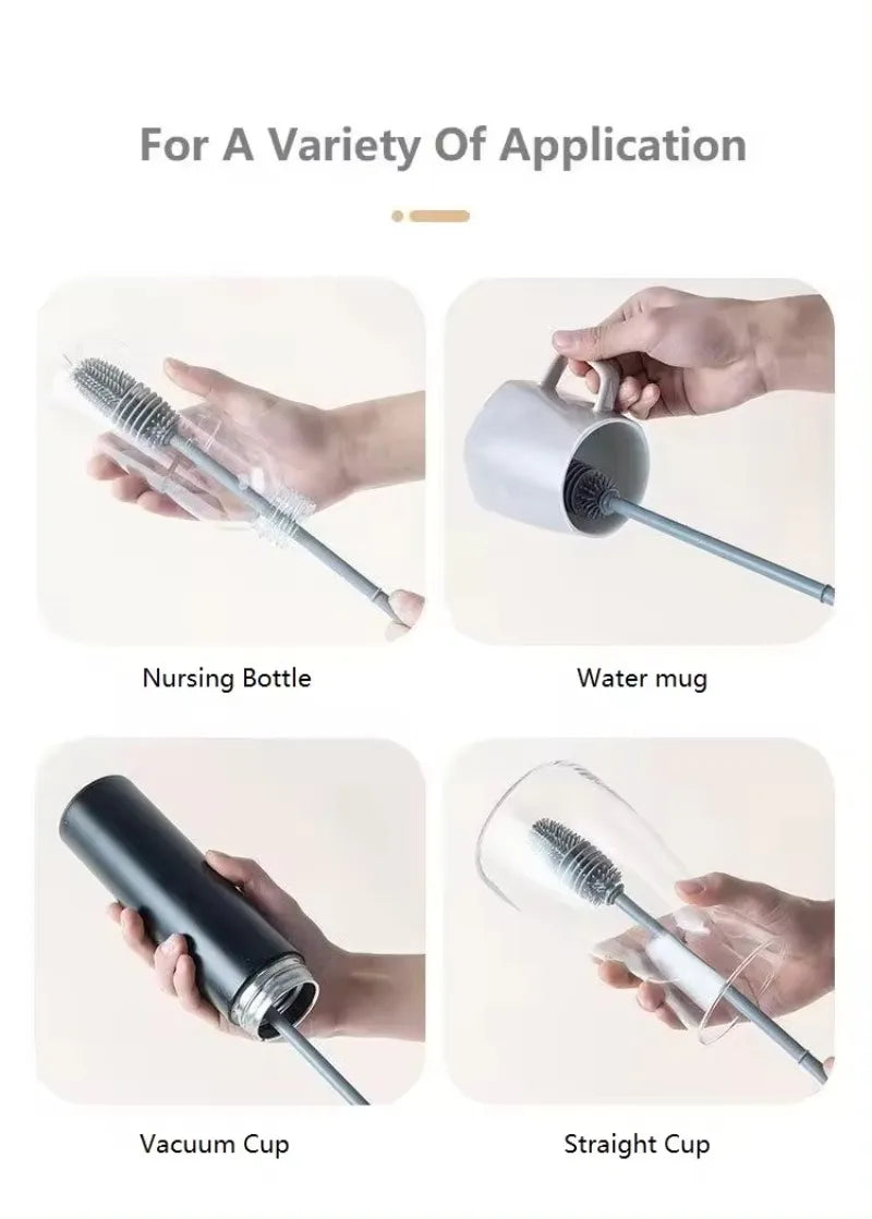 Silicone Cup Cleaning Brush Cup Scrubber Glass Cleaner Kitchen Cleaning Tool Lo image 5