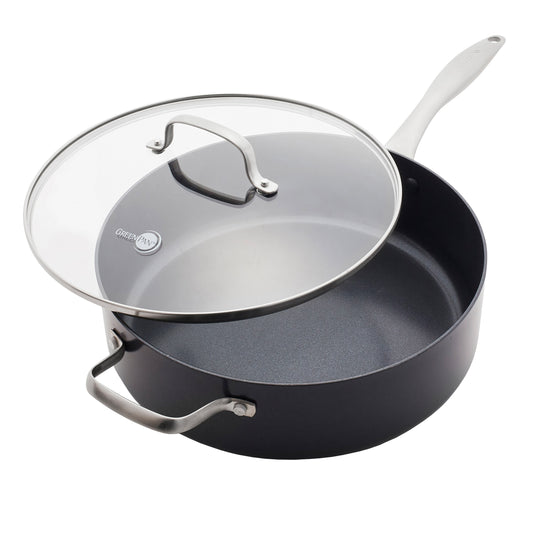 GreenPan Black Pro Ceramic Nonstick 6.56QT Saute Pan image 0