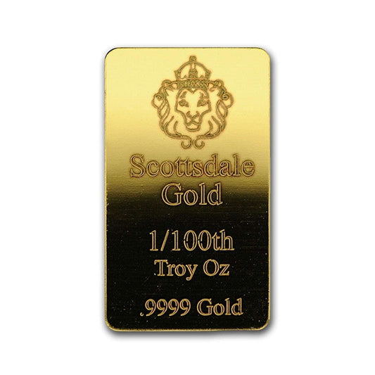 1/100 oz G Bar - Scottsdale Mint