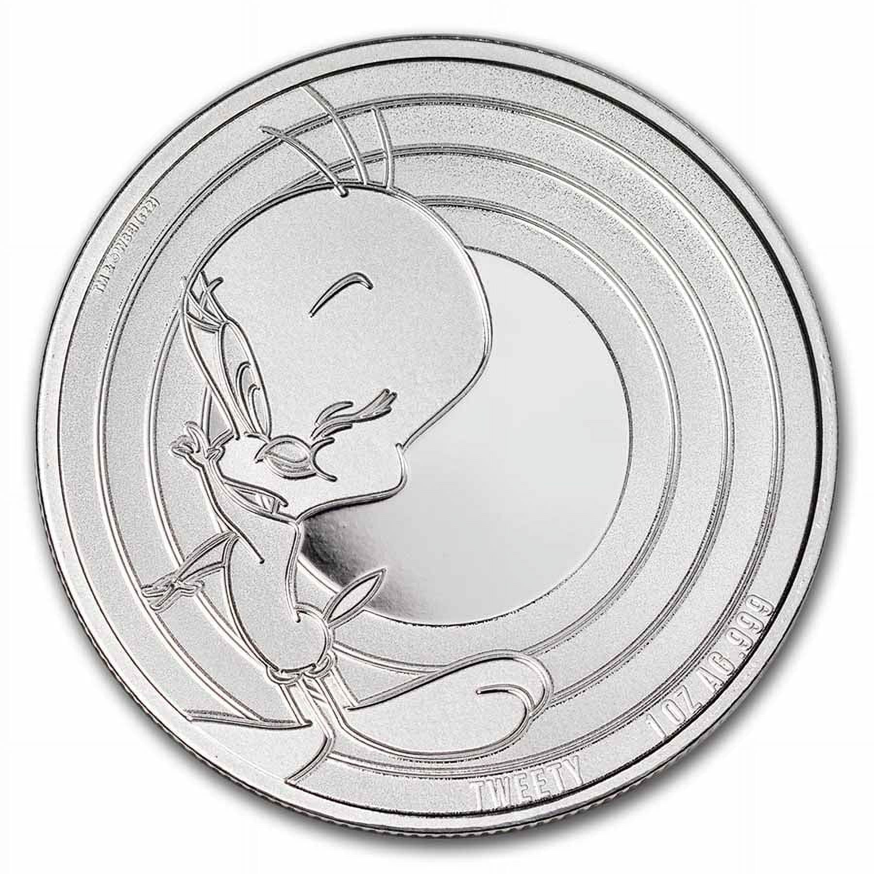 2023 Samoa 1 oz Silver Looney Tunes Tweety BU image 0