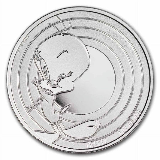 2023 Samoa 1 oz Silver Looney Tunes Tweety BU image 0