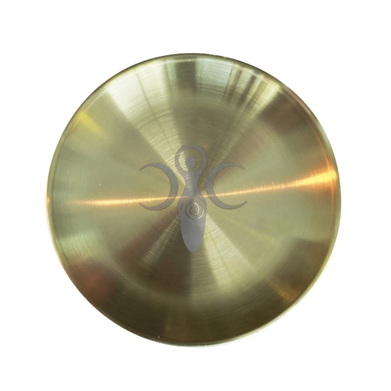 Pentagram Altar Ritual Burning  Holder Plate Stainless Steel Offering  Burning image 1