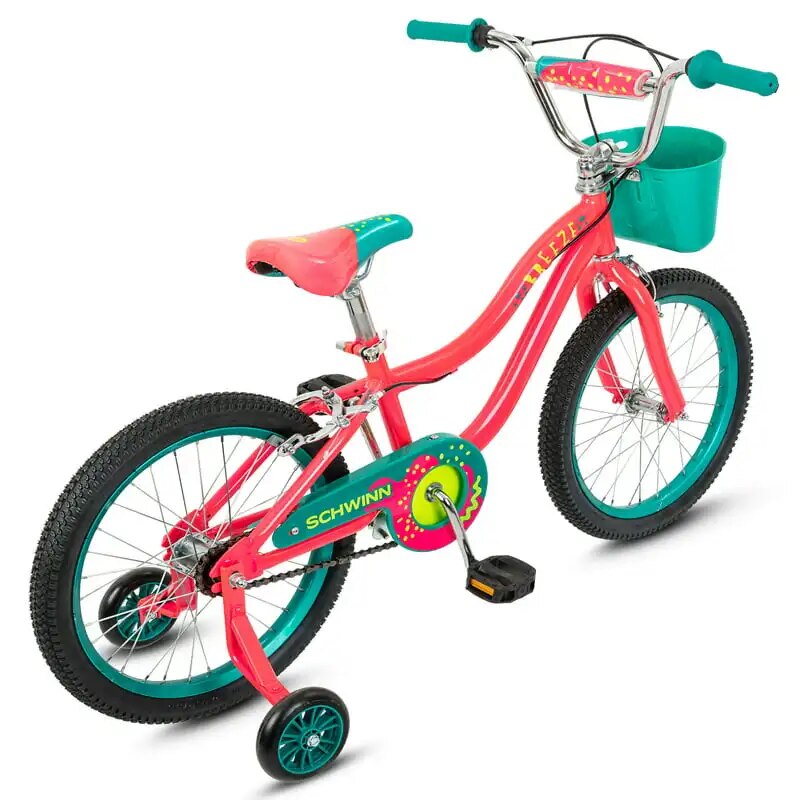 Breeze Girls Kids Bike with Basket, Pink image 2