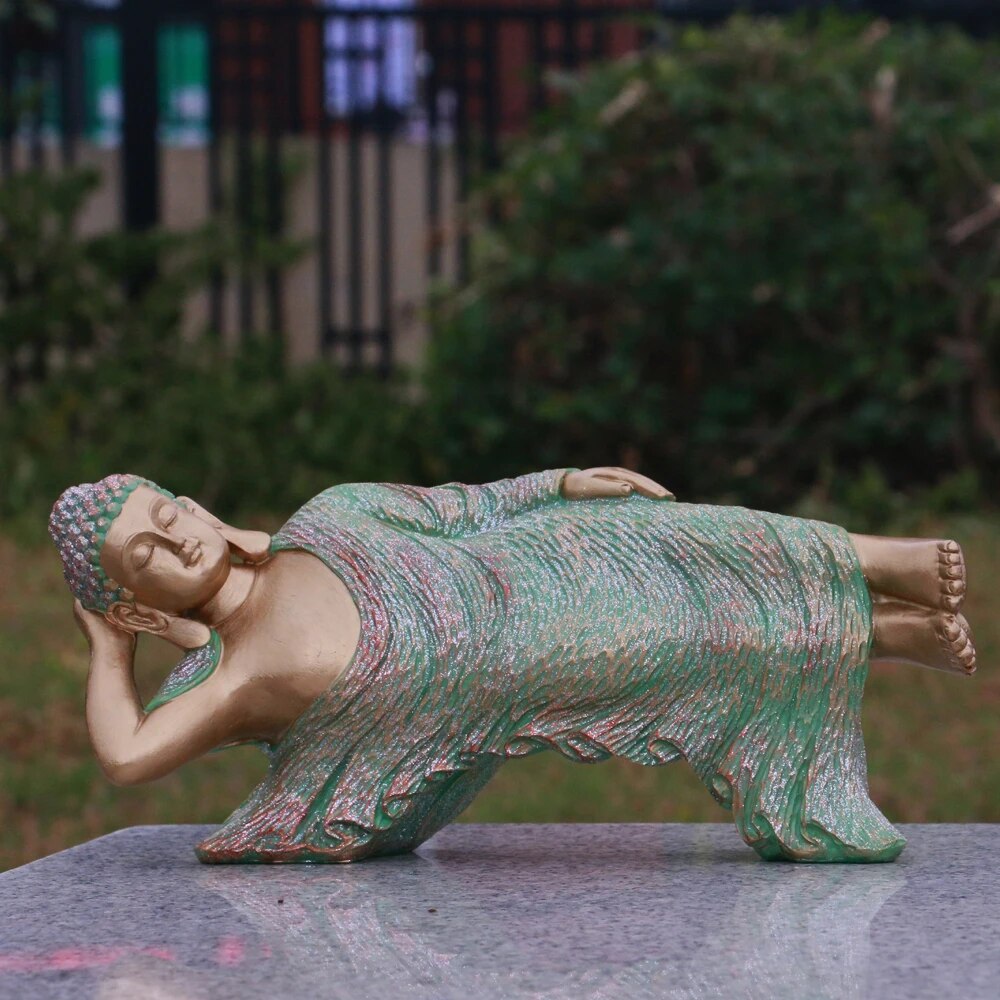 Zen Buddha sculpture Outdoor garden Garden Garden Garden garden landscape layou image 8