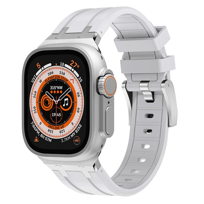 Rubber Soft Strap For Apple Watch Ultra 49mm 45mm 44mm Sports Modification Kit  image 5