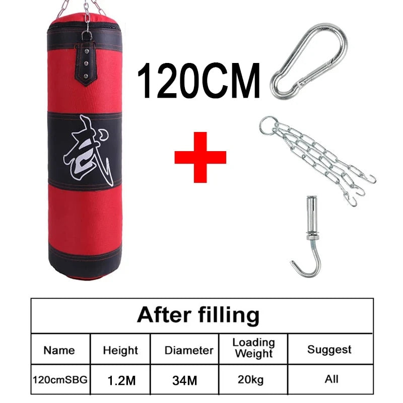 Punch Sandbag Durable Hanging Hollow Sandbag Boxing Heavy Punch Bag With Metal  image 3