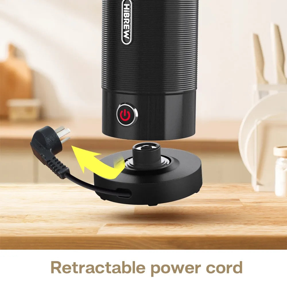 HiBREW Electric Milk Frother Frothing Foamer Chocolate Mixer Cold/Hot Latte Cap image 6