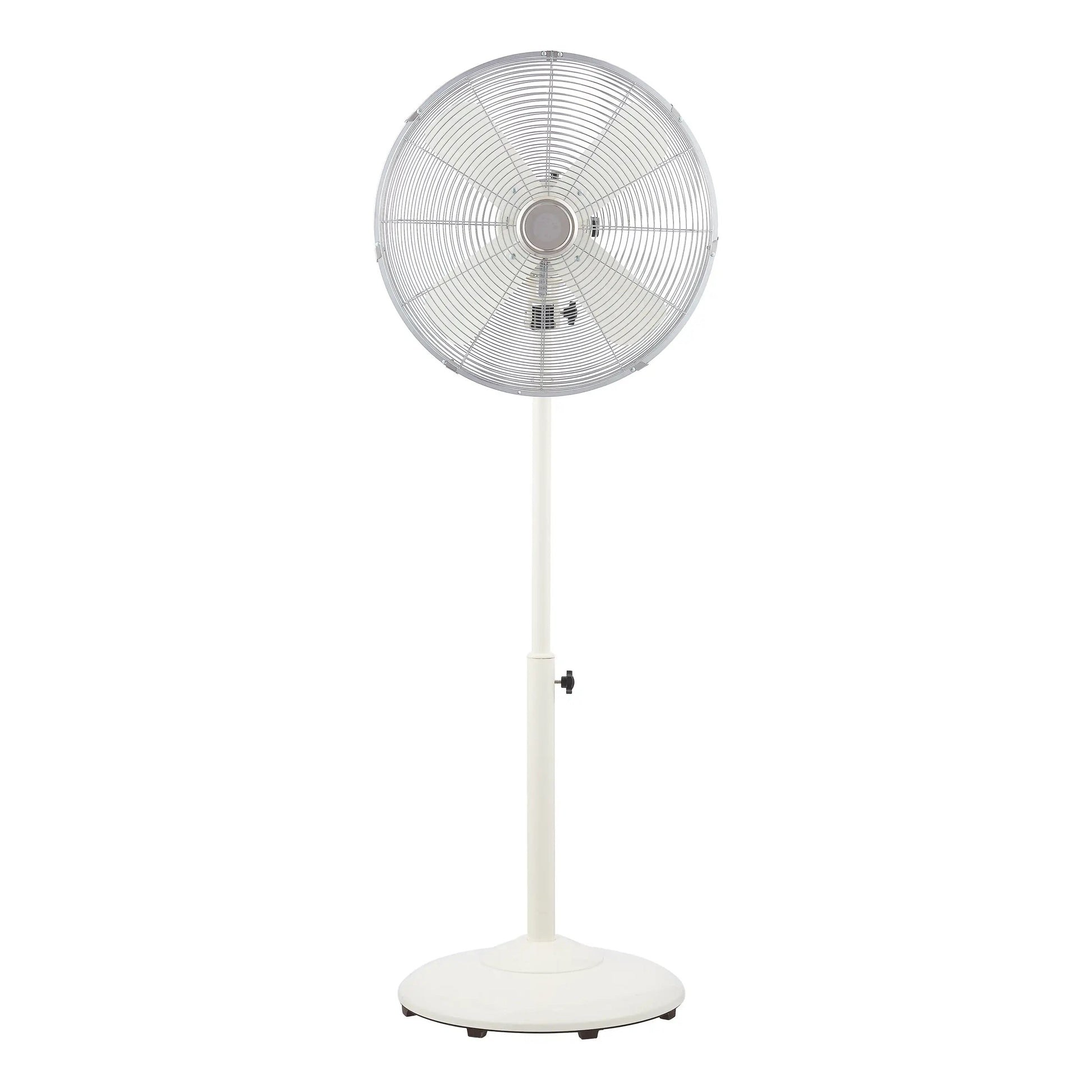 16'' Retro 3-Speed Metal Standing Fan, Black Rechargeable Fan image 1