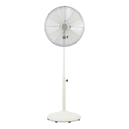 16'' Retro 3-Speed Metal Standing Fan, Black Rechargeable Fan image 1