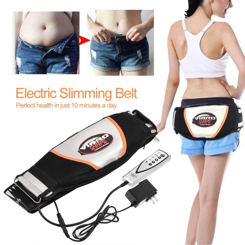 Waist Vibrating Massager, Electric Body Slimming Massager Belt Muscle Burning F image 3