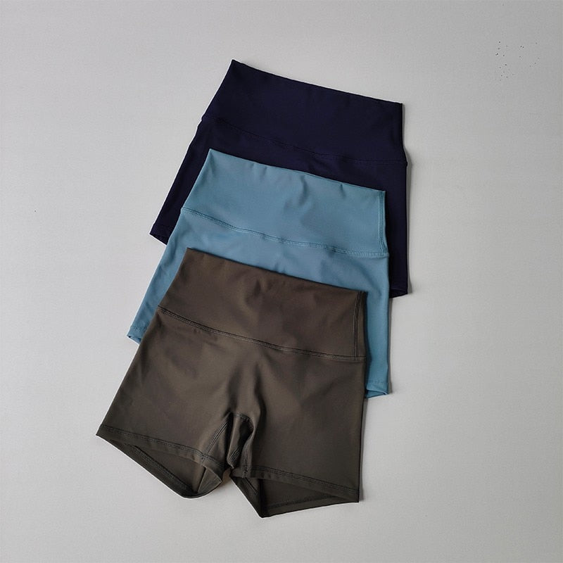 Summer Women's Yoga Shorts High Waist Sport Shorts Fitness Push-Up Tights Booty image 9