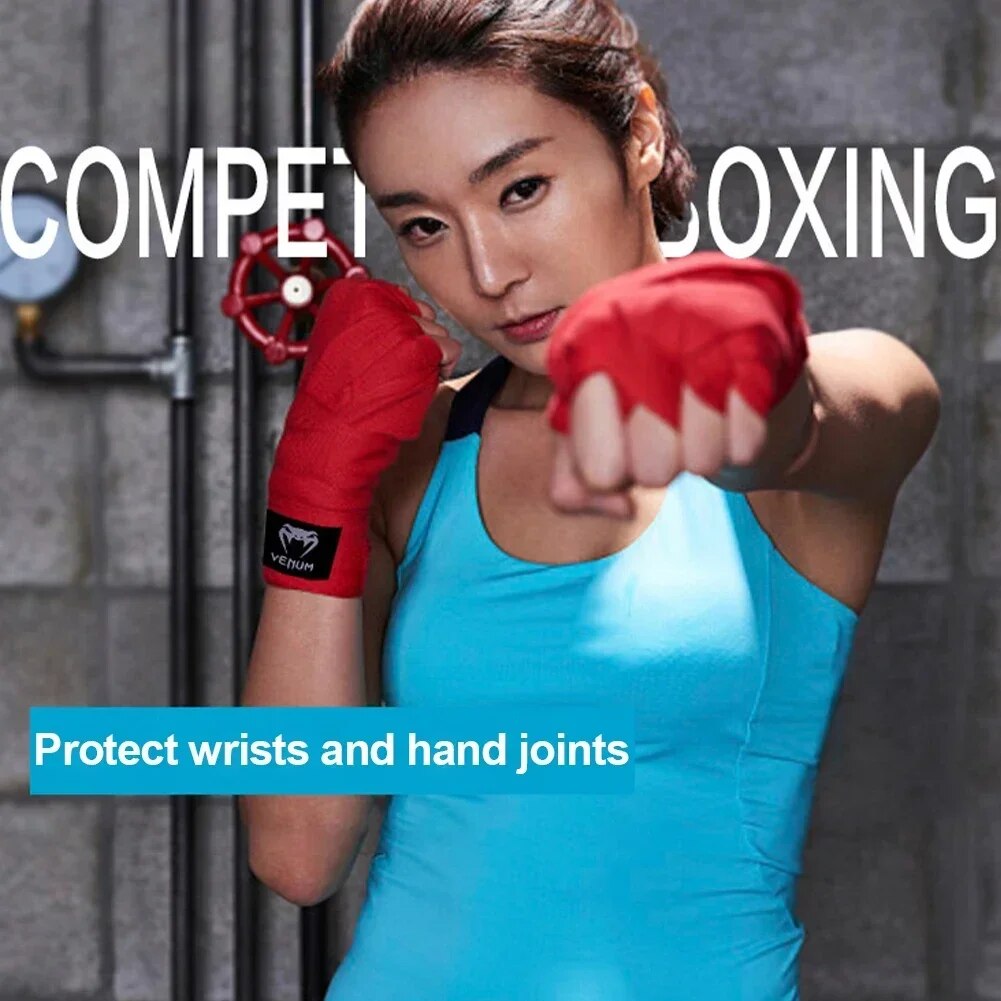 Boxing Bandage Cotton Elastic Bandage Sanda Muay Thai Karate Sports Fist Bandag image 9