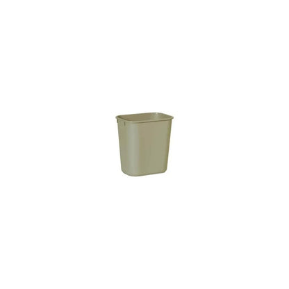 Soft Molded Plastic Wastebasket Rectangular Desk Trash Can Indoor Outdoor Garba image 2
