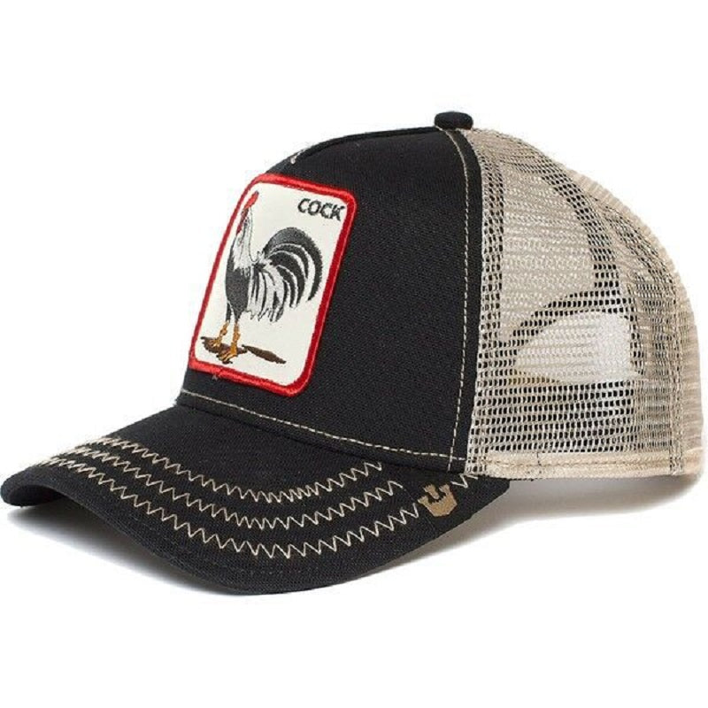 Spring New Animal Embroidery Net Rooster Hat Male and Female Animal Baseball Ha image 7