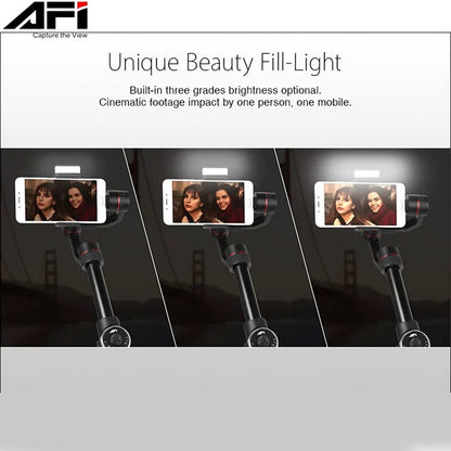 AFI V5 Stabilizer For Phone Gimbal Selfie Sticks 3-Axis Handheld Smartphone Sta image 4