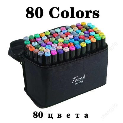 Colour Double Headed Oily Marker Set Sketch Drawing Graffiti Art Markers for St image 7