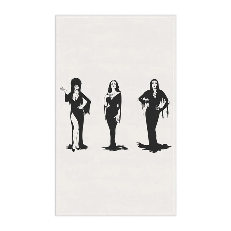 1pc 57x40cm Halloween Decoration Women of Halloween Kitchen Towel I Can Drive A image 6